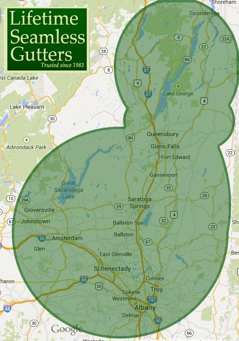 Lifetime Gutters serving Albany, Glens Falls and Queensbury